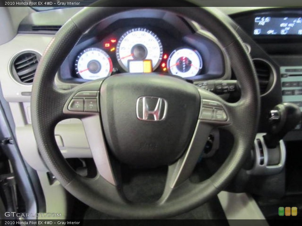 Gray Interior Steering Wheel for the 2010 Honda Pilot EX 4WD #56380069