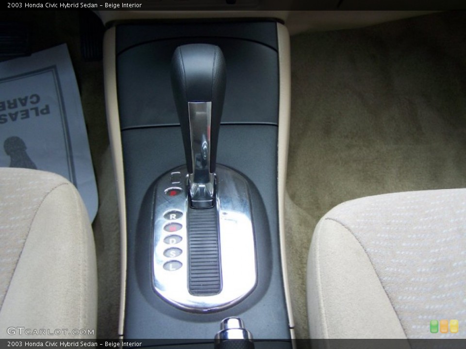 Beige Interior Transmission for the 2003 Honda Civic Hybrid Sedan #56380327