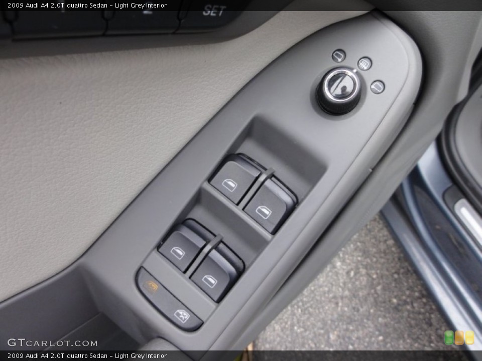 Light Grey Interior Controls for the 2009 Audi A4 2.0T quattro Sedan #56382163