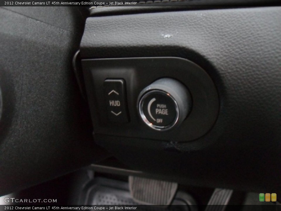Jet Black Interior Controls for the 2012 Chevrolet Camaro LT 45th Anniversary Edition Coupe #56382322