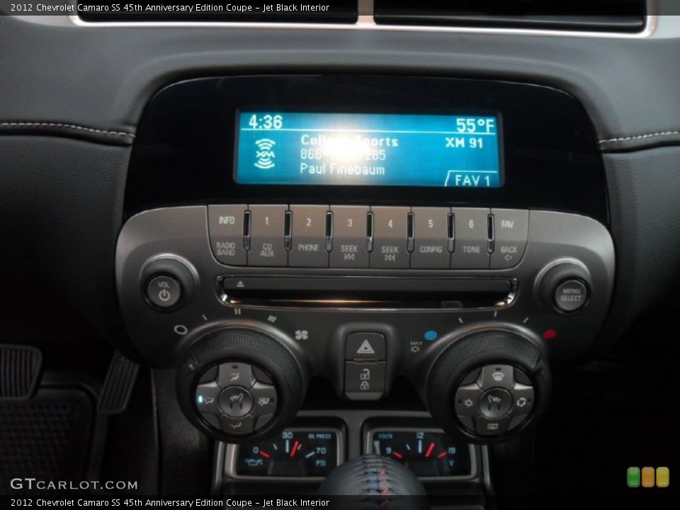 Jet Black Interior Controls for the 2012 Chevrolet Camaro SS 45th Anniversary Edition Coupe #56382520