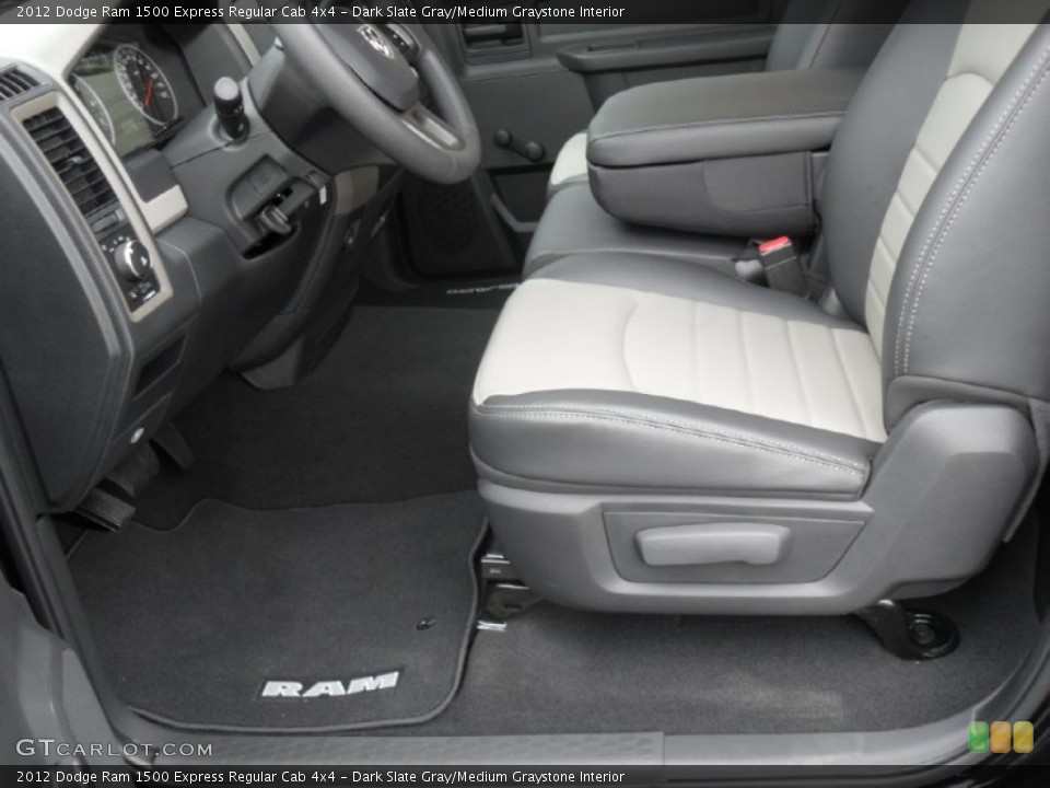 Dark Slate Gray/Medium Graystone Interior Photo for the 2012 Dodge Ram 1500 Express Regular Cab 4x4 #56383369