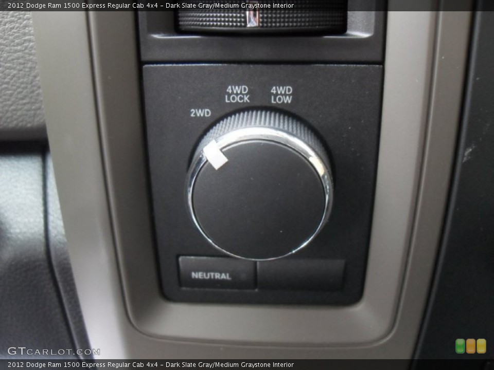 Dark Slate Gray/Medium Graystone Interior Controls for the 2012 Dodge Ram 1500 Express Regular Cab 4x4 #56383399