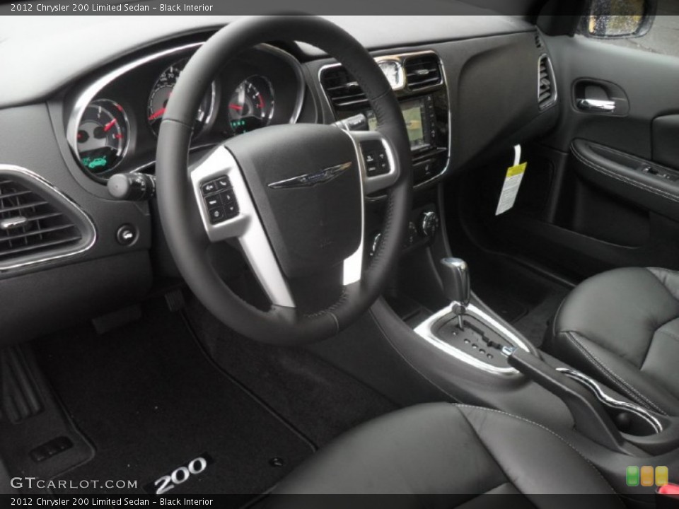 Black Interior Prime Interior for the 2012 Chrysler 200 Limited Sedan #56385558