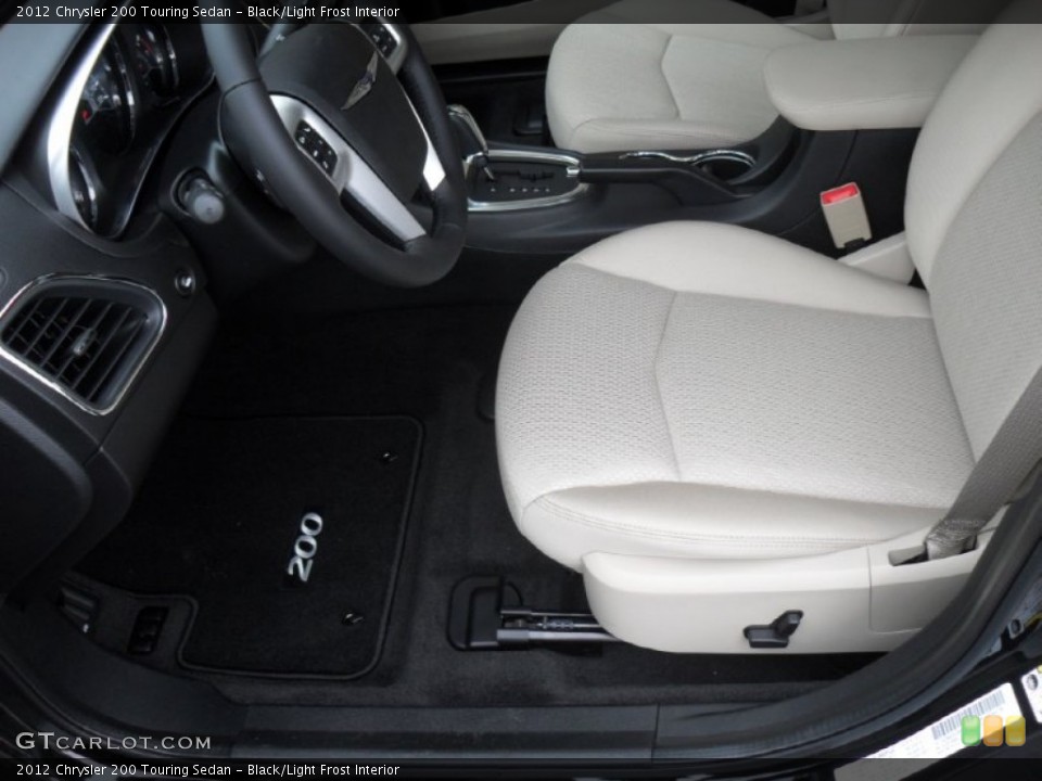Black/Light Frost Interior Photo for the 2012 Chrysler 200 Touring Sedan #56385619