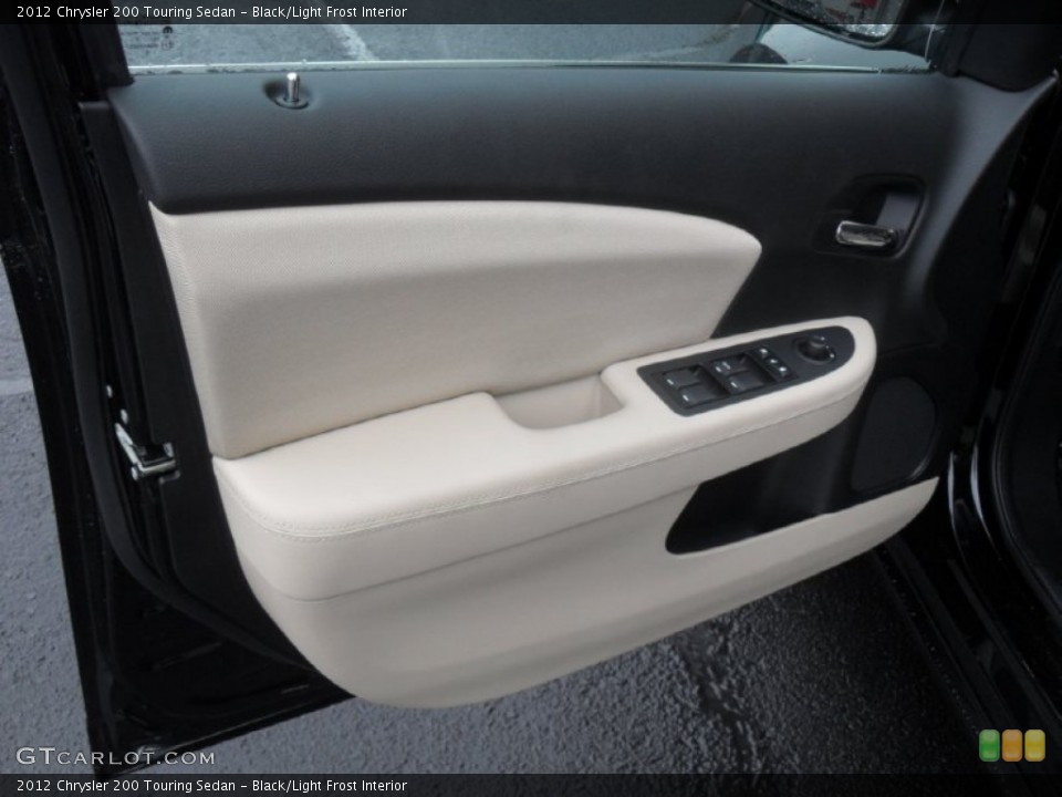 Black/Light Frost Interior Door Panel for the 2012 Chrysler 200 Touring Sedan #56385628