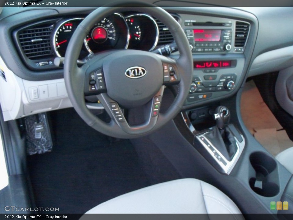 Gray Interior Dashboard for the 2012 Kia Optima EX #56386939