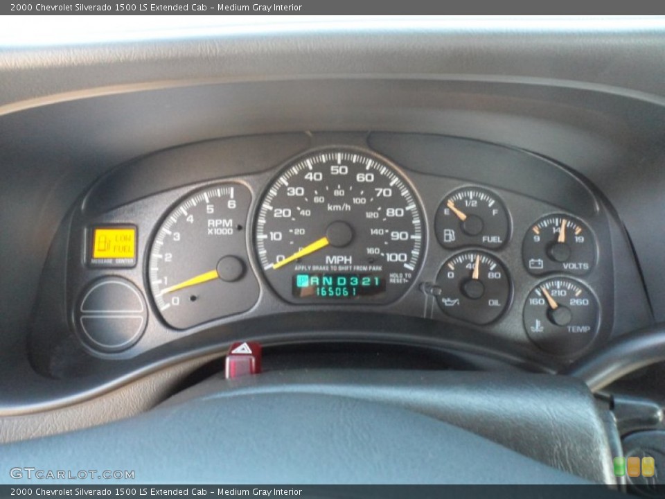 Medium Gray Interior Gauges for the 2000 Chevrolet Silverado 1500 LS Extended Cab #56387398