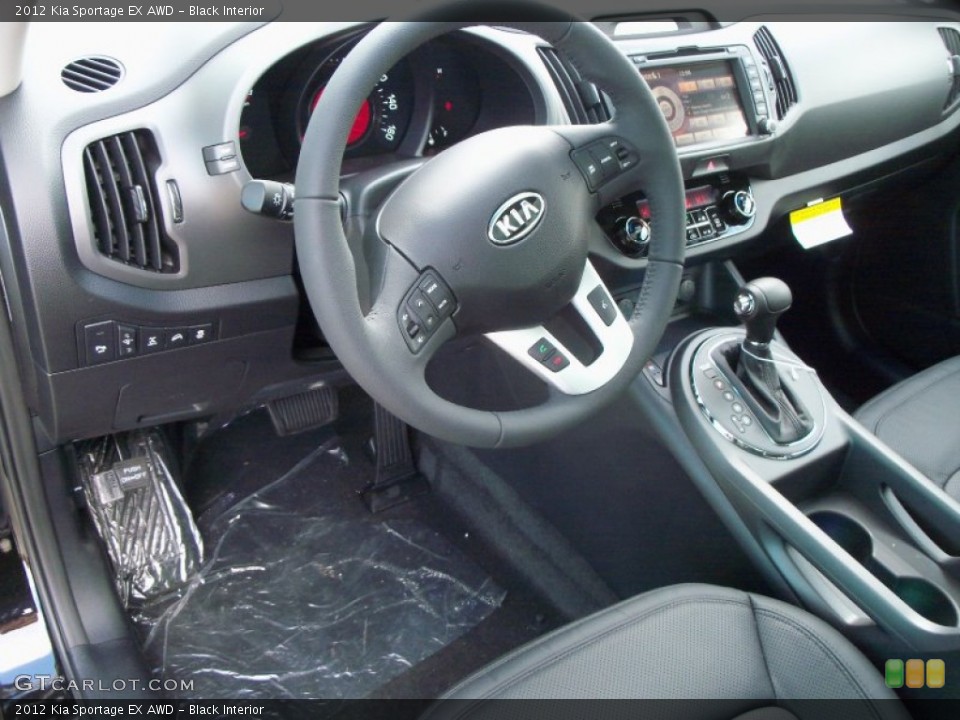 Black Interior Dashboard for the 2012 Kia Sportage EX AWD #56387674
