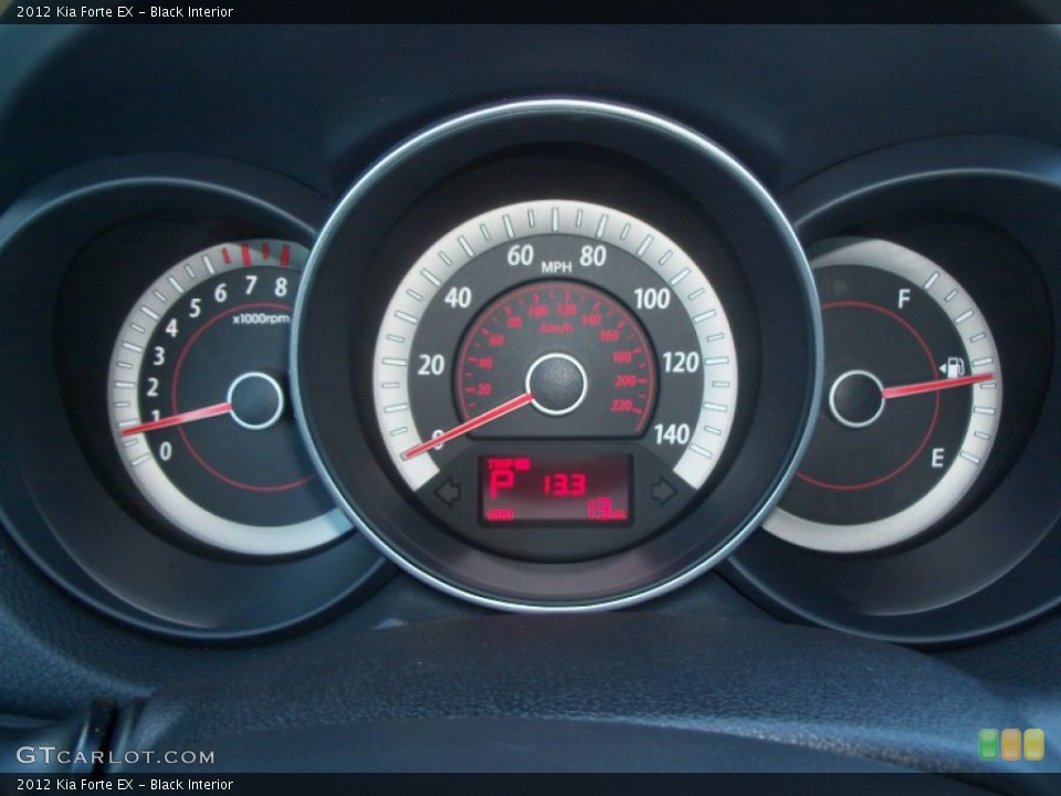 Black Interior Gauges for the 2012 Kia Forte EX #56387881