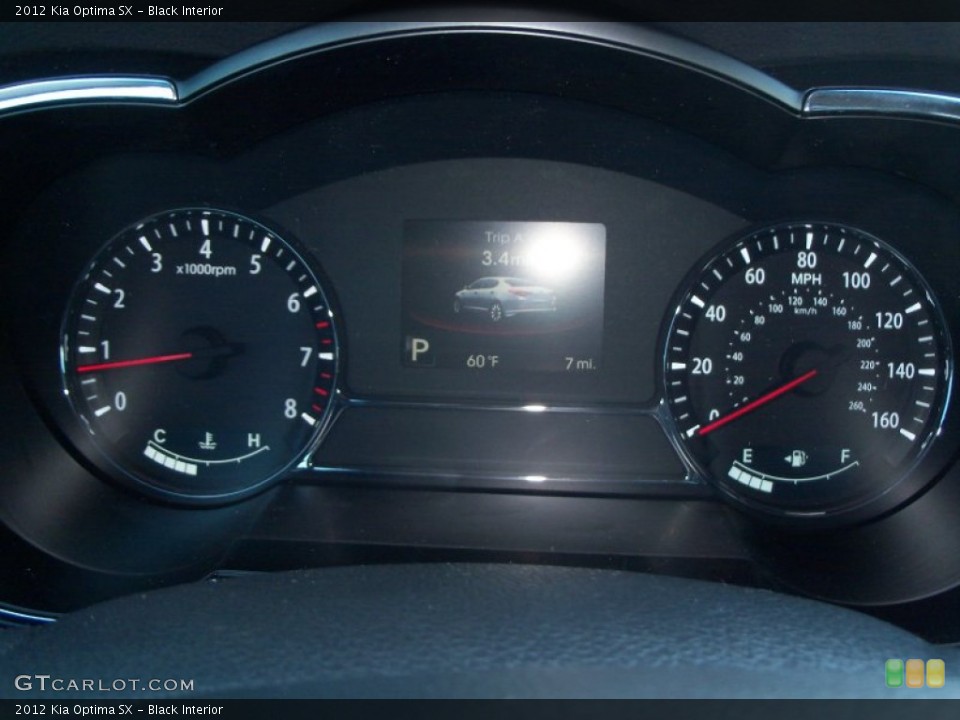 Black Interior Gauges for the 2012 Kia Optima SX #56388010