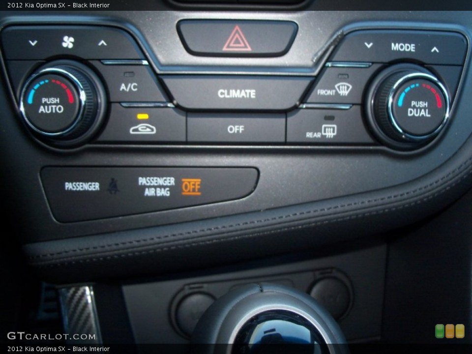 Black Interior Controls for the 2012 Kia Optima SX #56388037