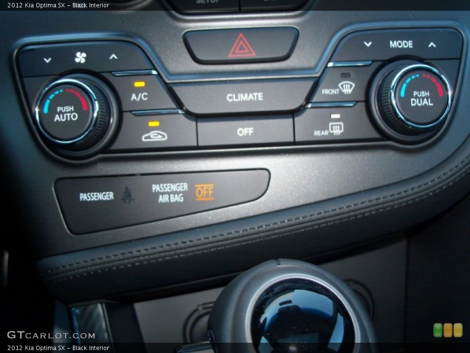 Black Interior Controls for the 2012 Kia Optima SX #56388232