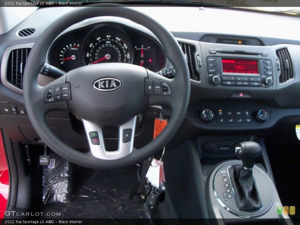 Black Interior Dashboard for the 2012 Kia Sportage LX AWD #56388769