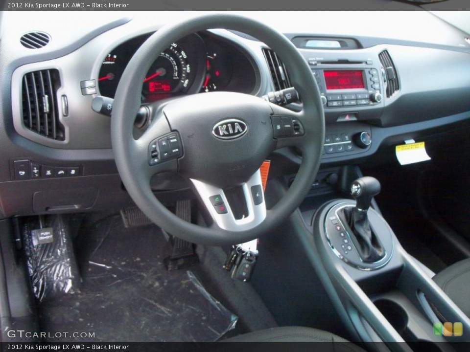 Black Interior Photo for the 2012 Kia Sportage LX AWD #56388832