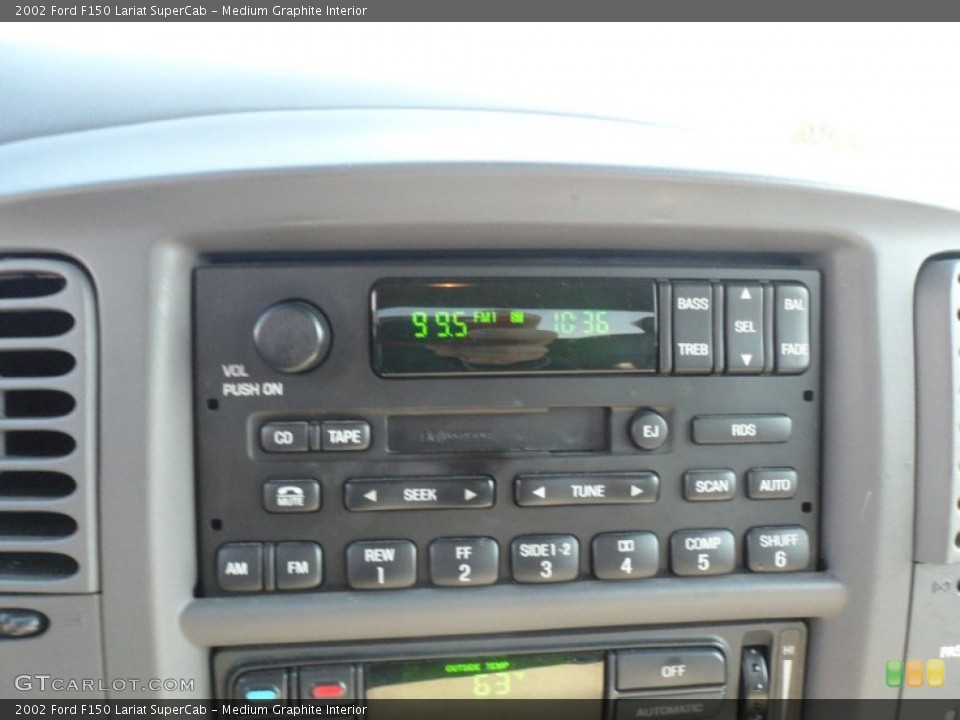 Medium Graphite Interior Audio System for the 2002 Ford F150 Lariat SuperCab #56389222