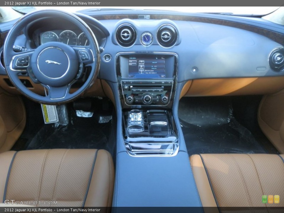 London Tan/Navy Interior Dashboard for the 2012 Jaguar XJ XJL Portfolio #56389417