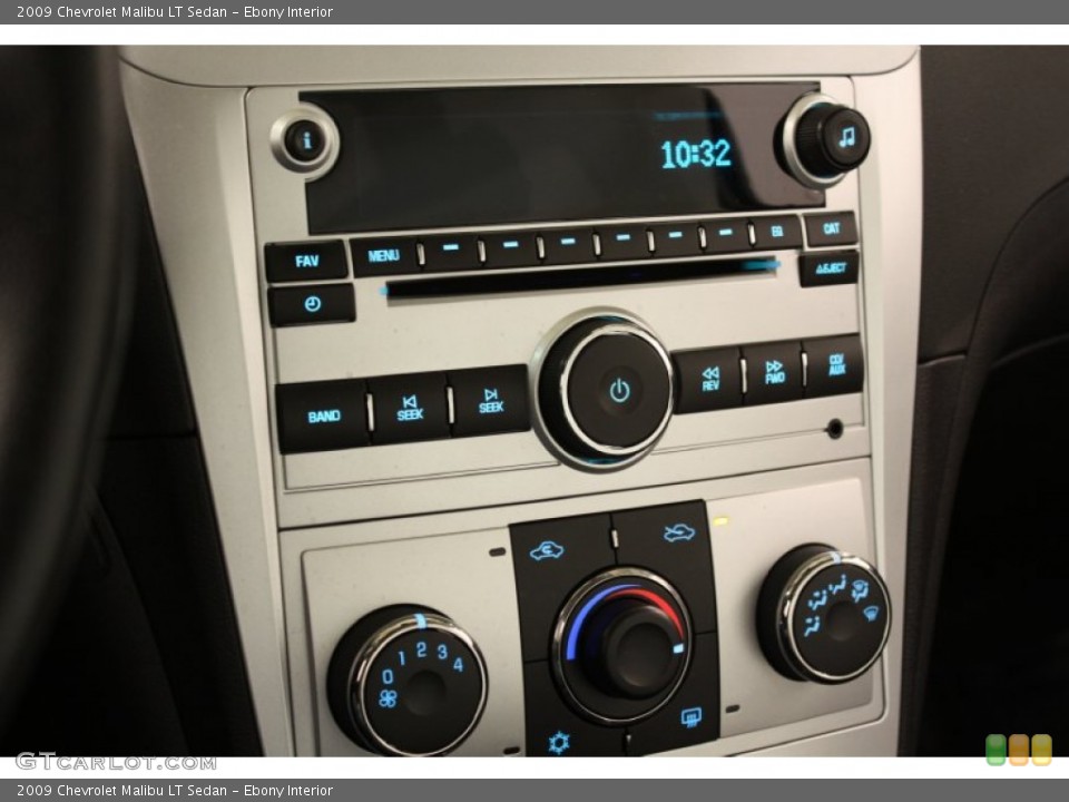 Ebony Interior Audio System for the 2009 Chevrolet Malibu LT Sedan #56390014