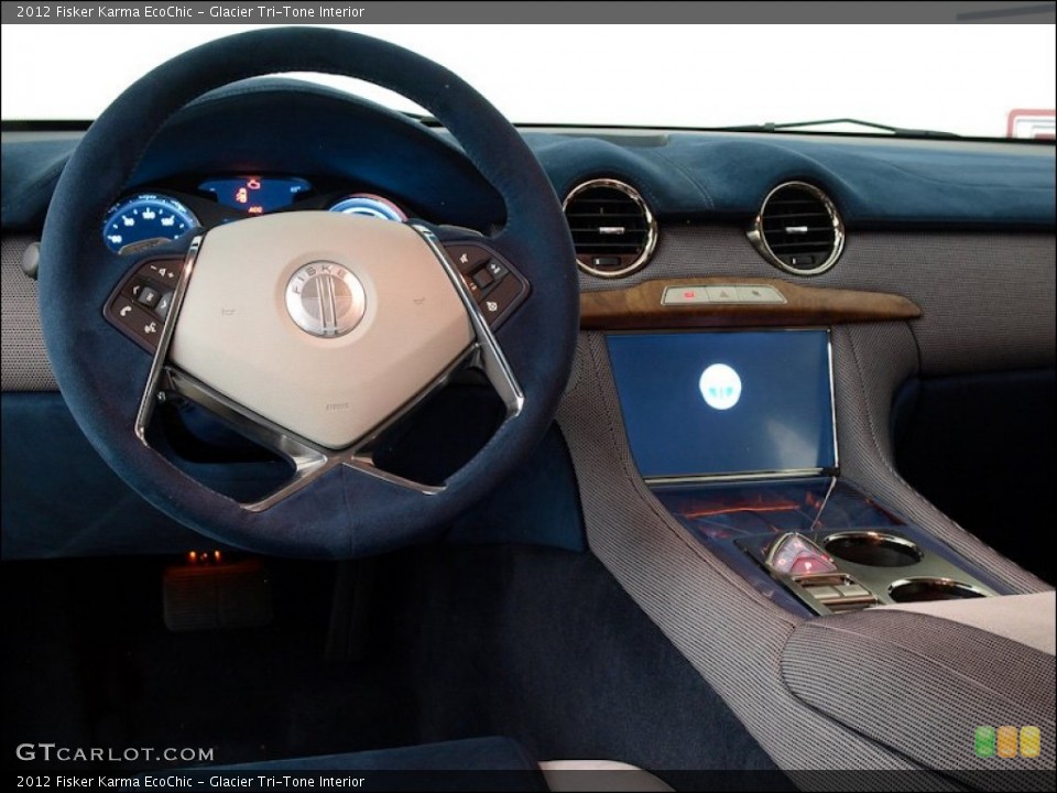 Glacier Tri-Tone Interior Dashboard for the 2012 Fisker Karma EcoChic #56391898