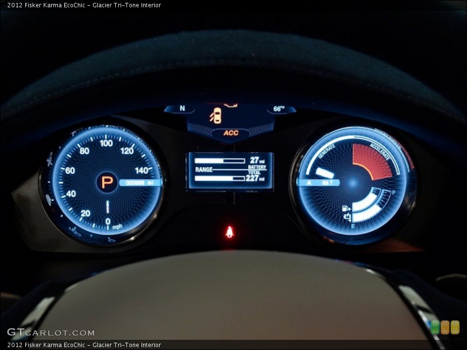 Glacier Tri-Tone Interior Gauges for the 2012 Fisker Karma EcoChic #56391916