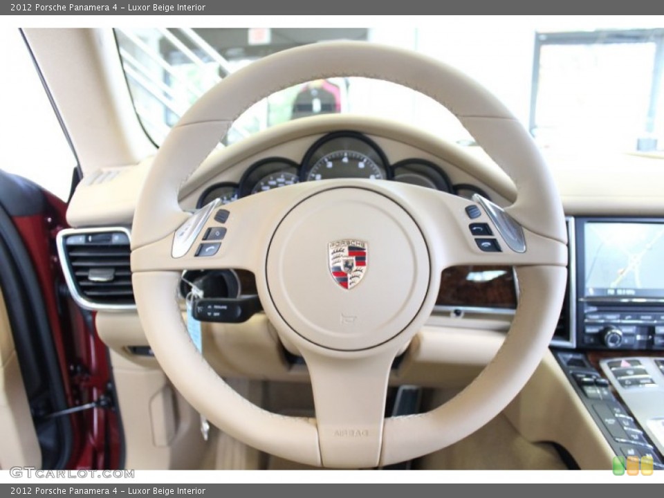 Luxor Beige Interior Steering Wheel for the 2012 Porsche Panamera 4 #56392063