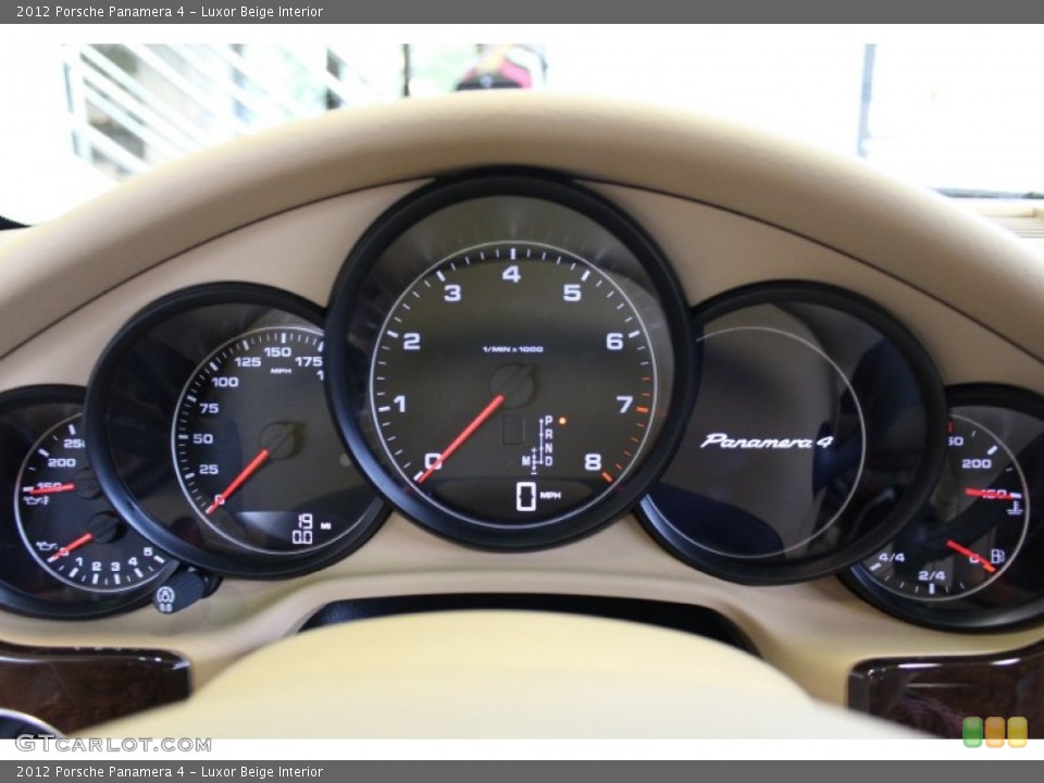 Luxor Beige Interior Gauges for the 2012 Porsche Panamera 4 #56392078