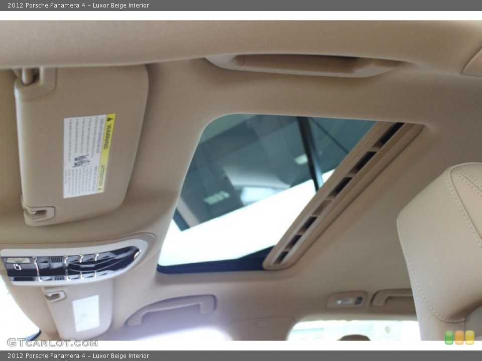 Luxor Beige Interior Sunroof for the 2012 Porsche Panamera 4 #56392111