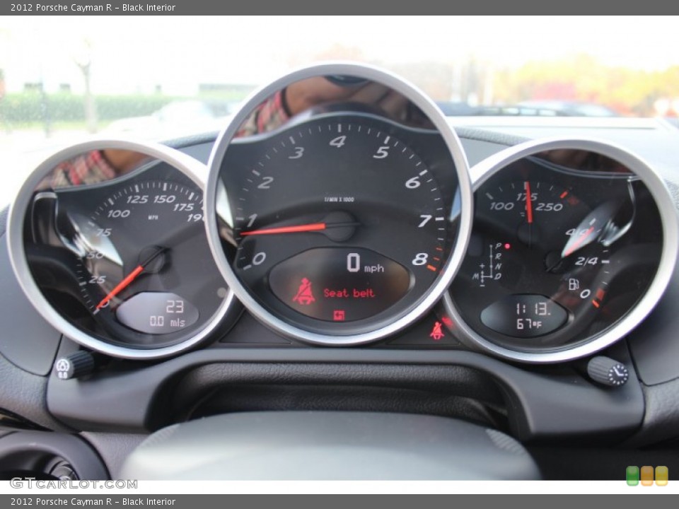 Black Interior Gauges for the 2012 Porsche Cayman R #56392375