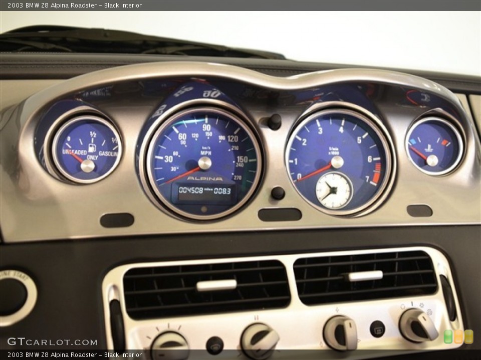 Black Interior Gauges for the 2003 BMW Z8 Alpina Roadster #56393434