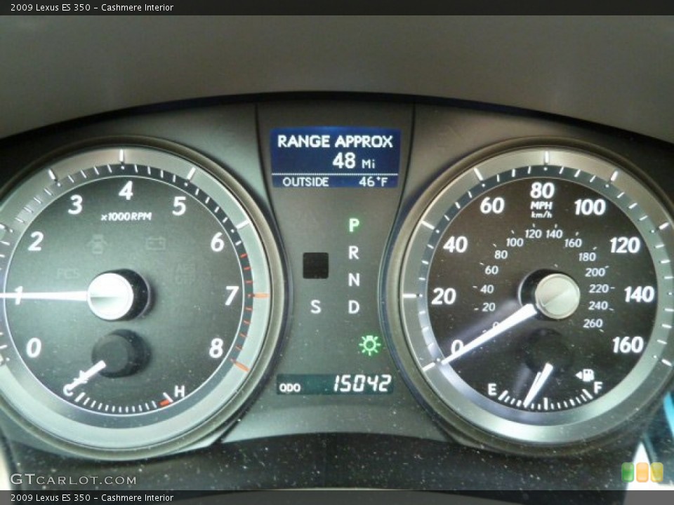 Cashmere Interior Gauges for the 2009 Lexus ES 350 #56394805
