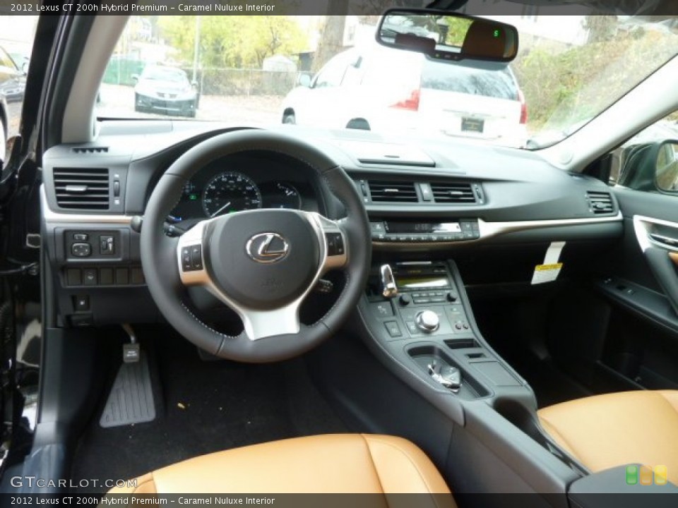 Caramel Nuluxe Interior Dashboard for the 2012 Lexus CT 200h Hybrid Premium #56394979