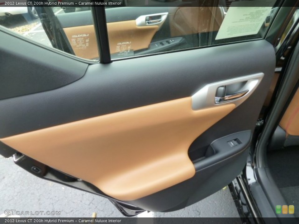 Caramel Nuluxe Interior Door Panel for the 2012 Lexus CT 200h Hybrid Premium #56394985