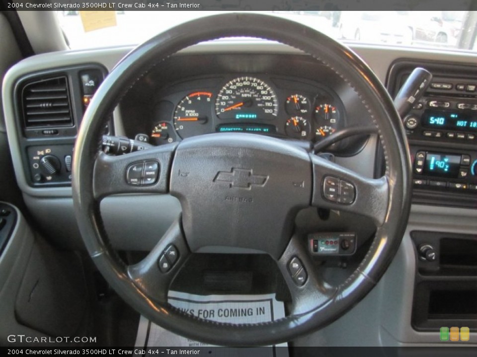 Tan Interior Steering Wheel for the 2004 Chevrolet Silverado 3500HD LT Crew Cab 4x4 #56396479