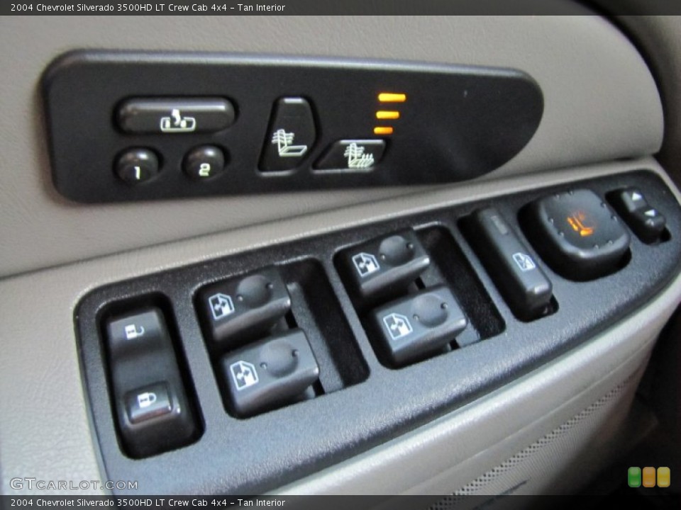 Tan Interior Controls for the 2004 Chevrolet Silverado 3500HD LT Crew Cab 4x4 #56396491