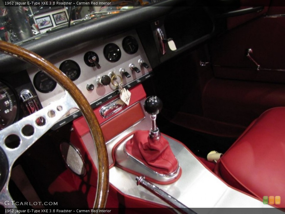 Carmen Red Interior Transmission for the 1962 Jaguar E-Type XKE 3.8 Roadster #56397115