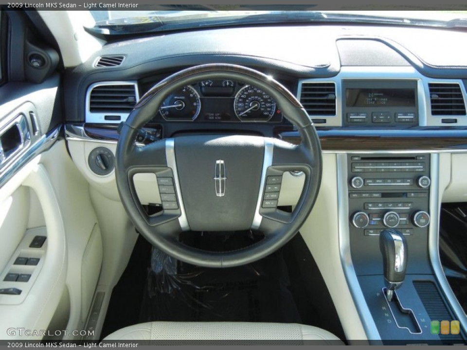 Light Camel Interior Steering Wheel for the 2009 Lincoln MKS Sedan #56399035