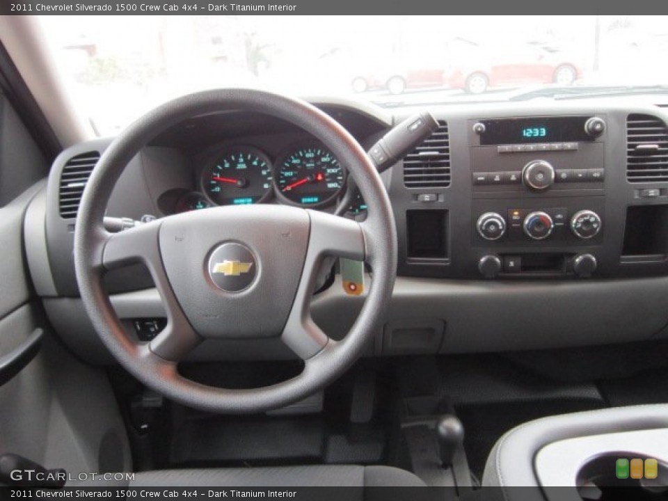 Dark Titanium Interior Dashboard for the 2011 Chevrolet Silverado 1500 Crew Cab 4x4 #56399959