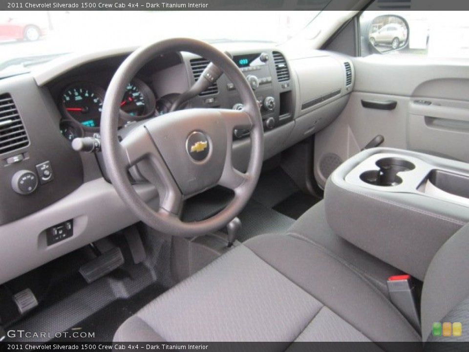 Dark Titanium Interior Prime Interior for the 2011 Chevrolet Silverado 1500 Crew Cab 4x4 #56399978