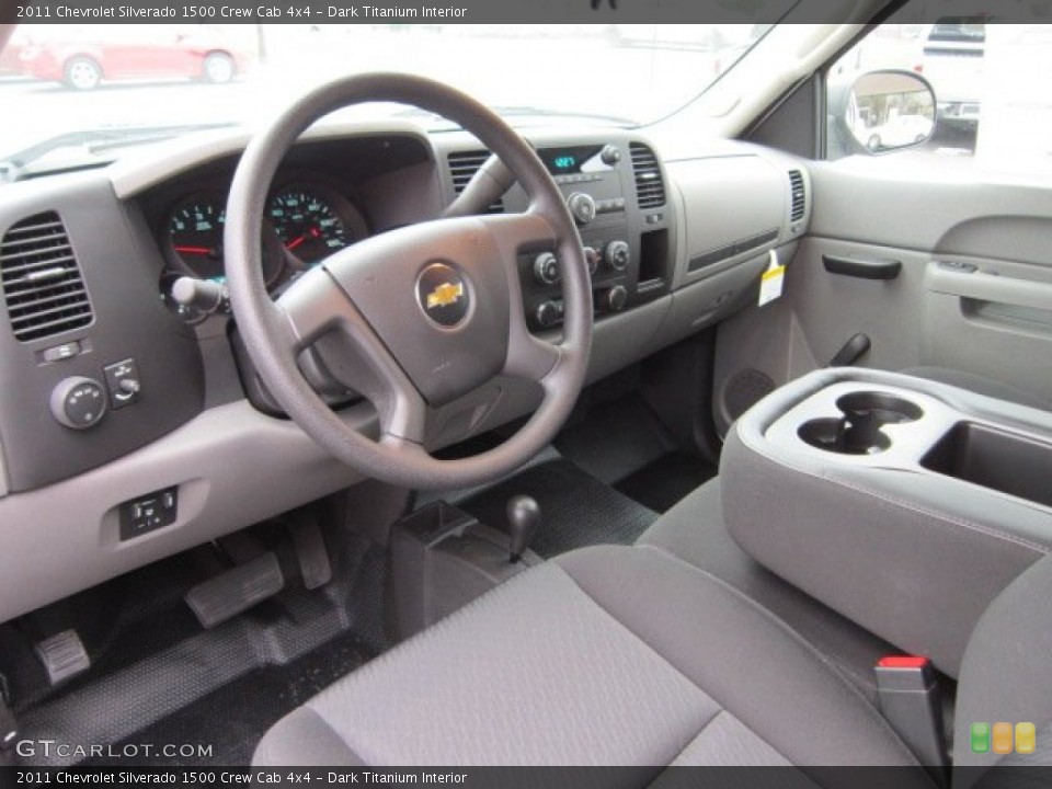 Dark Titanium Interior Prime Interior for the 2011 Chevrolet Silverado 1500 Crew Cab 4x4 #56400718