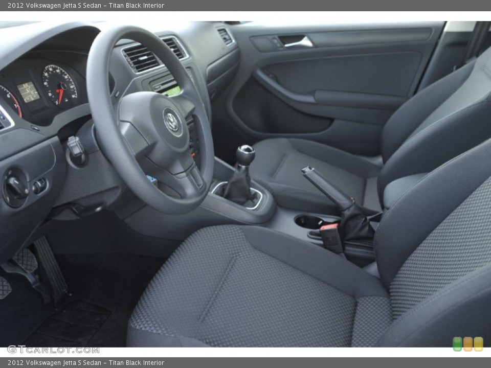 Titan Black Interior Photo for the 2012 Volkswagen Jetta S Sedan #56403829