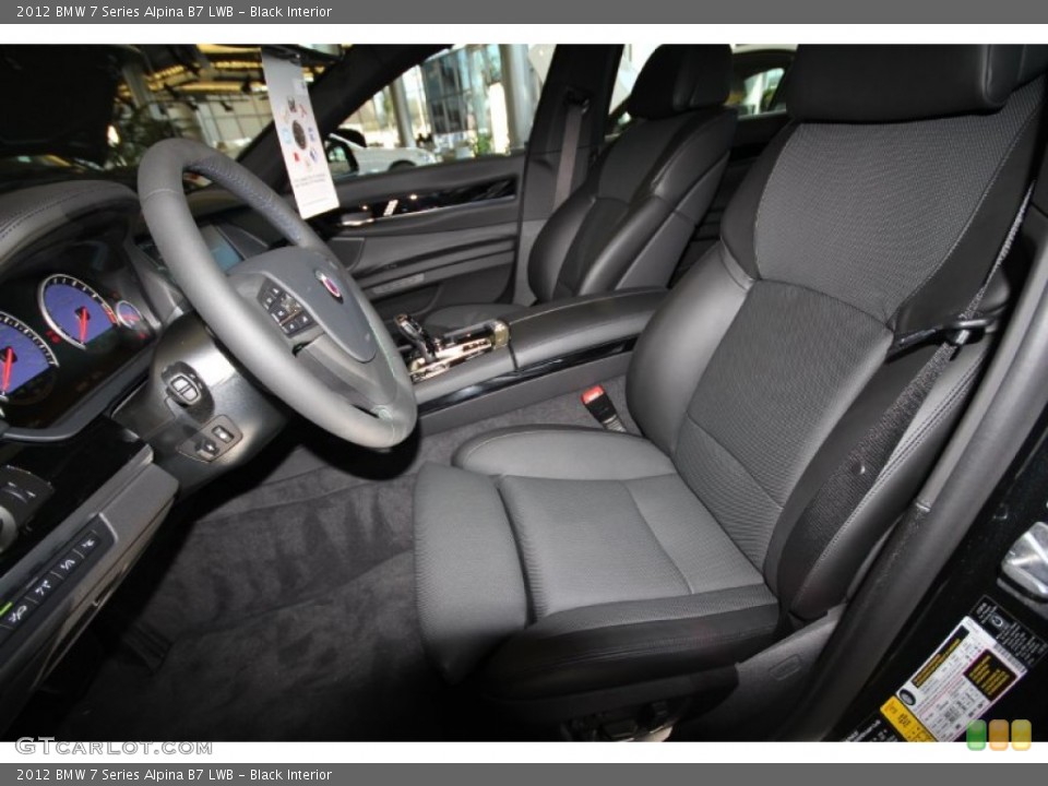 Black Interior Photo for the 2012 BMW 7 Series Alpina B7 LWB #56405179