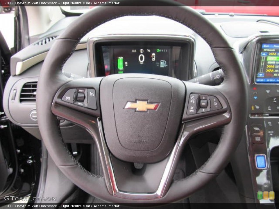 Light Neutral/Dark Accents Interior Steering Wheel for the 2012 Chevrolet Volt Hatchback #56406028