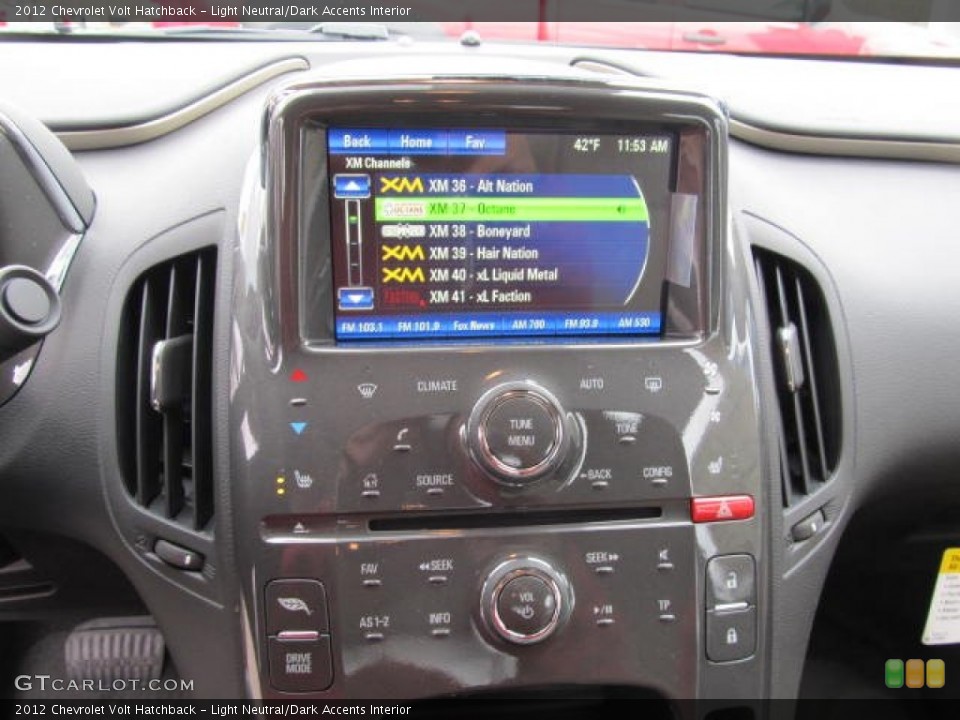 Light Neutral/Dark Accents Interior Controls for the 2012 Chevrolet Volt Hatchback #56406036