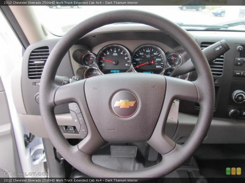 Dark Titanium Interior Steering Wheel for the 2012 Chevrolet Silverado 2500HD Work Truck Extended Cab 4x4 #56406275