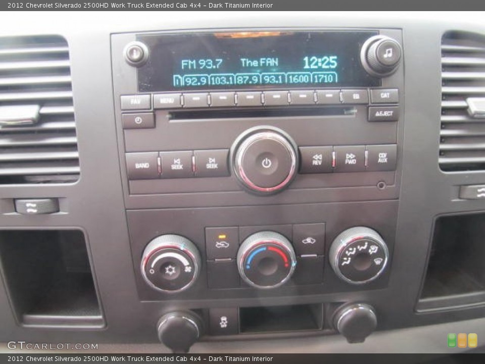 Dark Titanium Interior Audio System for the 2012 Chevrolet Silverado 2500HD Work Truck Extended Cab 4x4 #56406284