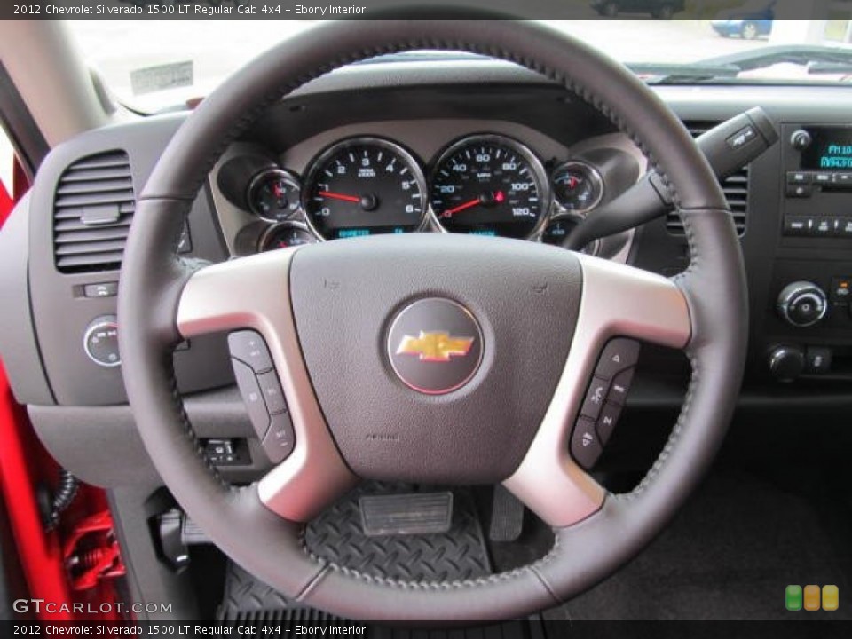 Ebony Interior Steering Wheel for the 2012 Chevrolet Silverado 1500 LT Regular Cab 4x4 #56406397