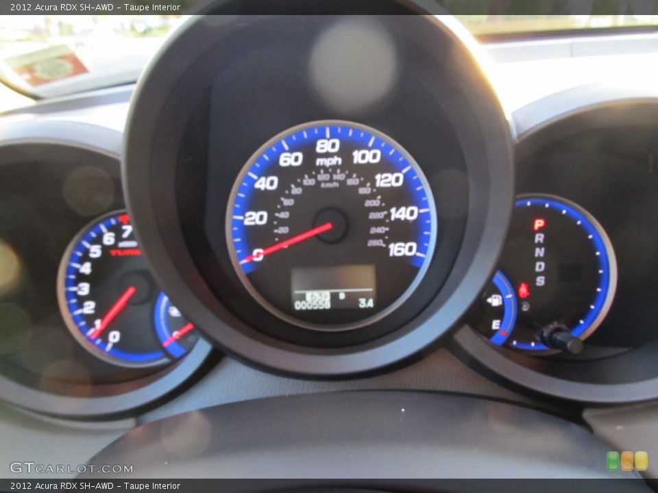 Taupe Interior Gauges for the 2012 Acura RDX SH-AWD #56407960