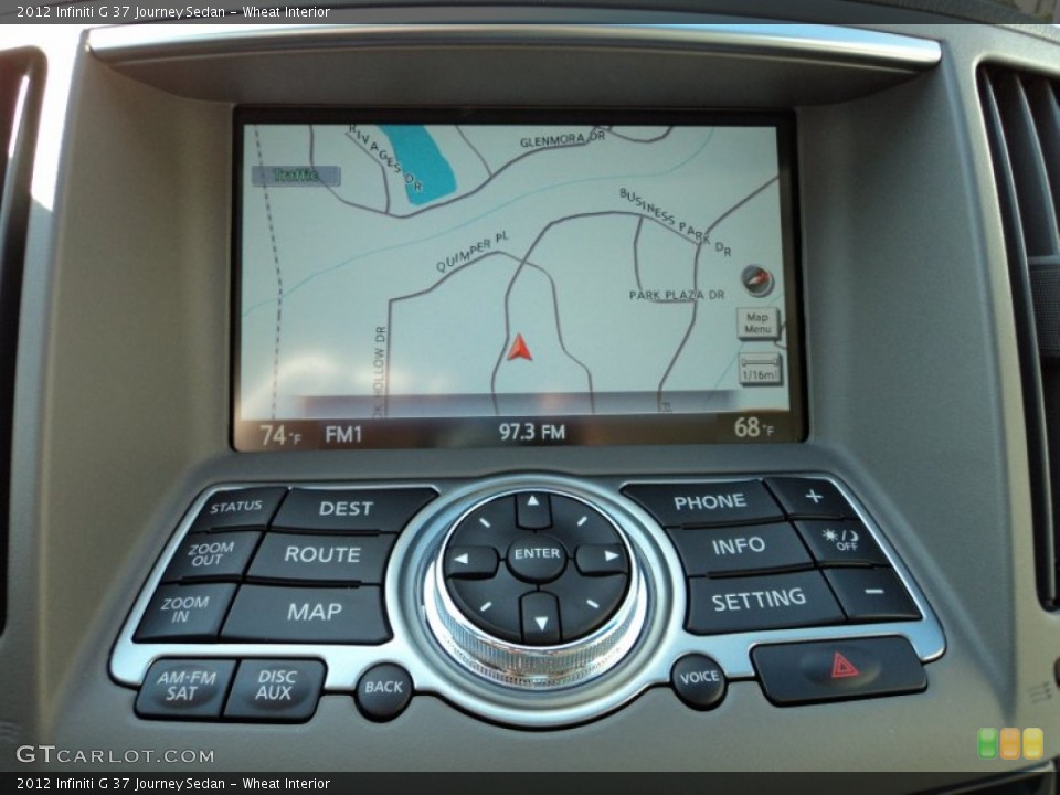 Wheat Interior Navigation for the 2012 Infiniti G 37 Journey Sedan #56413063
