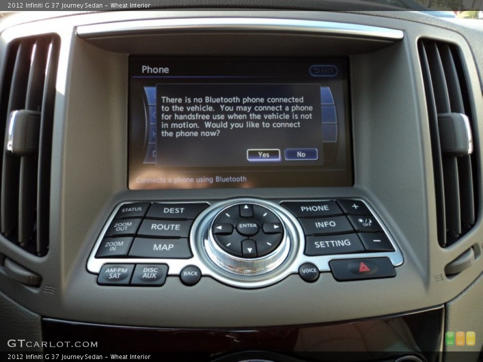 Wheat Interior Controls for the 2012 Infiniti G 37 Journey Sedan #56413081