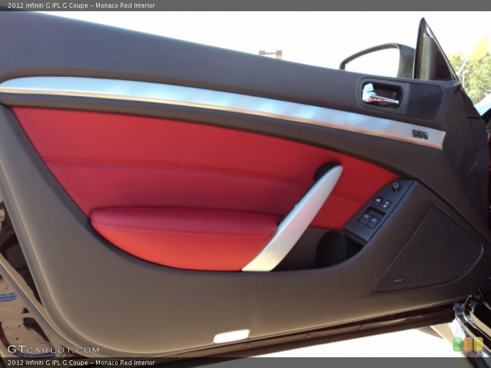 Monaco Red Interior Door Panel for the 2012 Infiniti G IPL G Coupe #56413336
